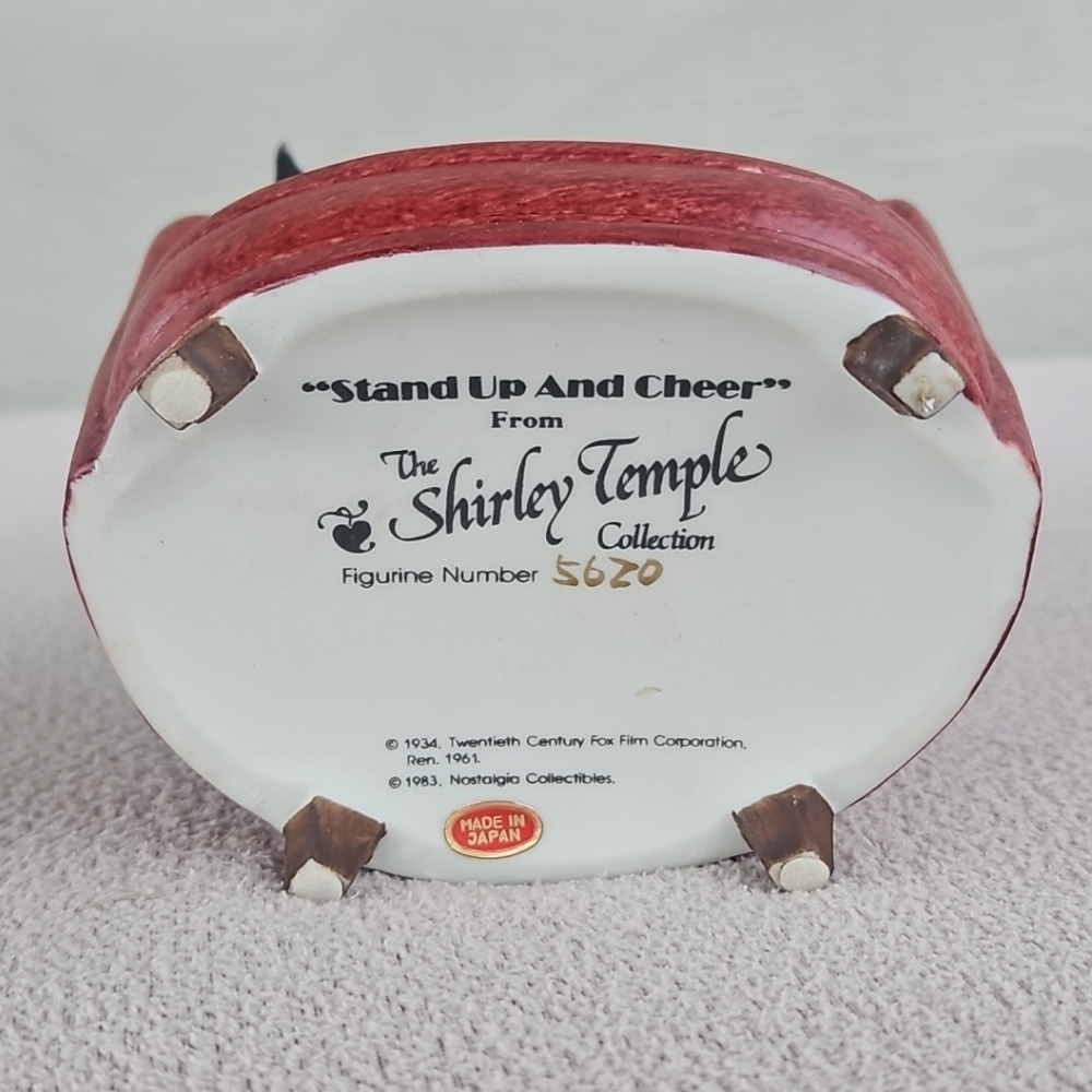 Shirley Temple Stand Up & Cheer Figurine Porcelain Nostalgia Collectible VTG - Picture 9 of 11